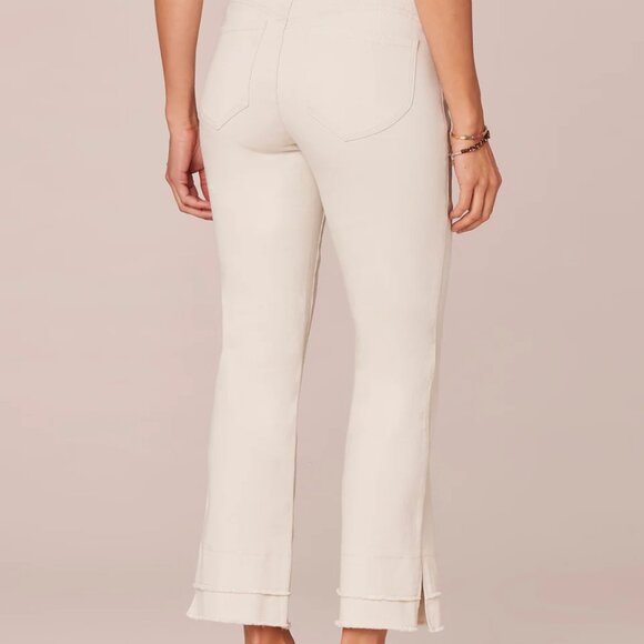 Democracy "Ab"solution Mid-Rise Double Layer Fray Hem Kick Flare Jeans. Sz: 16 - Picture 2 of 13